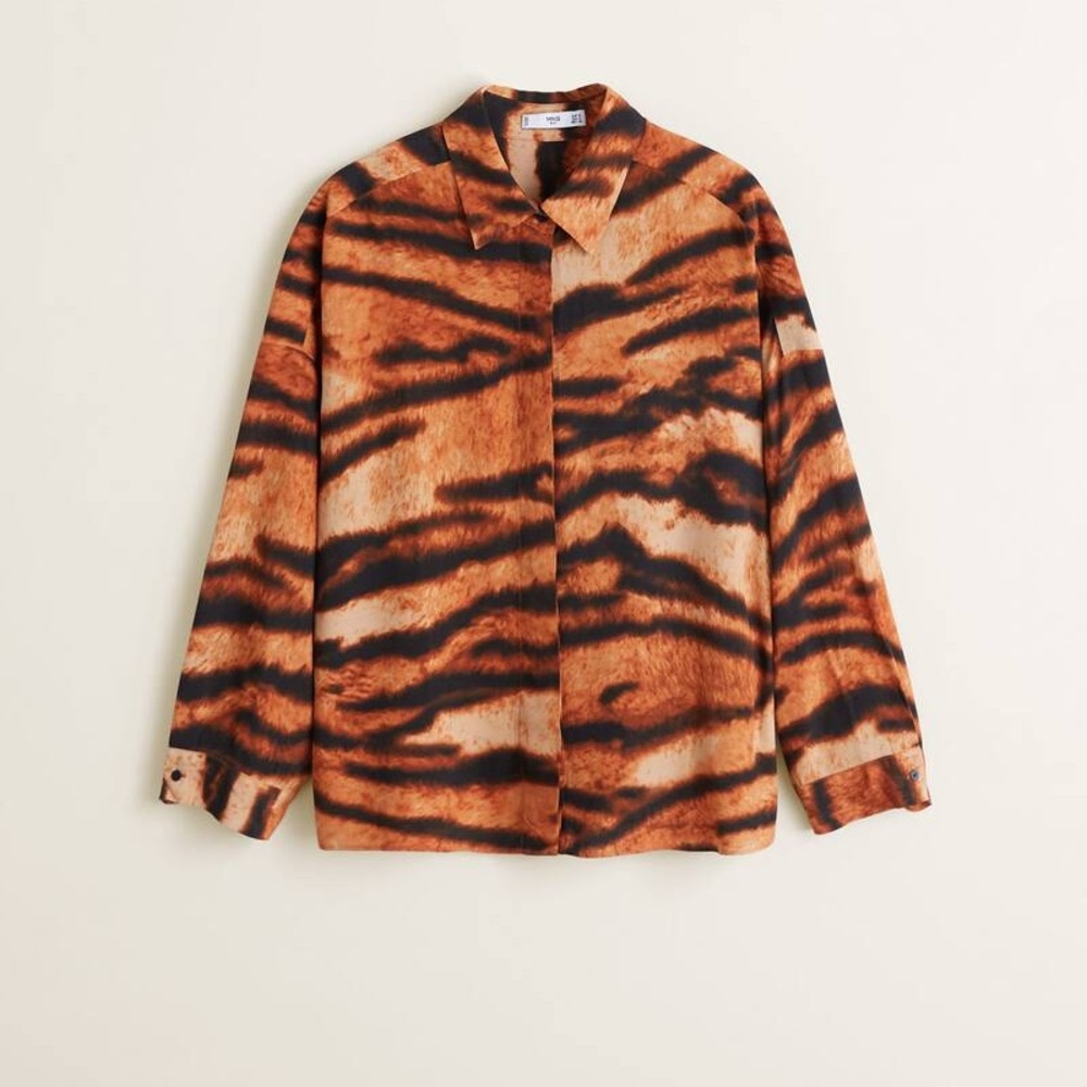 Mango Tigre button down shirt